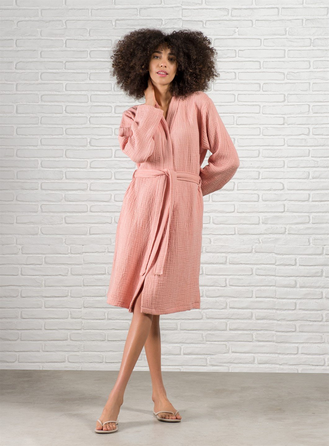 AIRY MUSLIN GAUZE TURKISH SPA ROBE