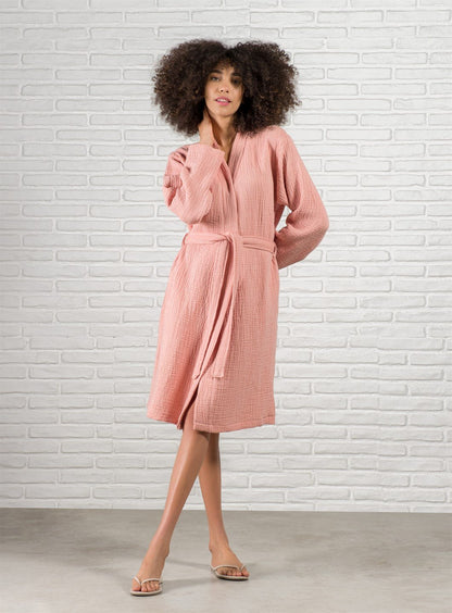 AIRY MUSLIN GAUZE TURKISH SPA ROBE