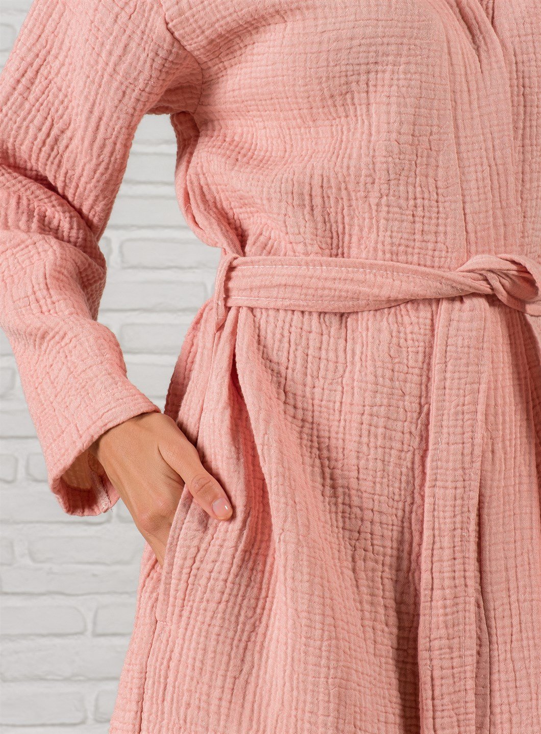 AIRY MUSLIN GAUZE TURKISH SPA ROBE