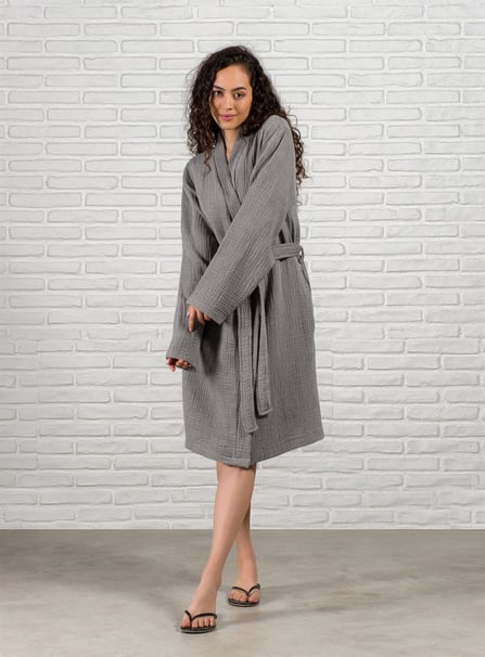 AIRY MUSLIN GAUZE TURKISH SPA ROBE