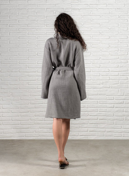 AIRY MUSLIN GAUZE TURKISH SPA ROBE