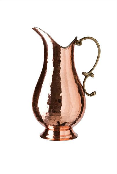  Hand Hammered Turkish Copper Pitcher made by Artisans